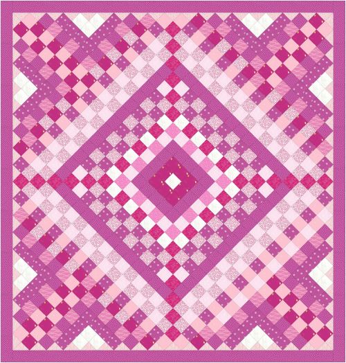 English Country Garden Quilts (Pretty in Pink) Pre Cut Quilt Kit